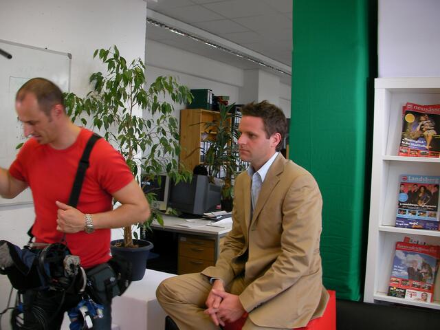 Geschäftsführer Martin Huber in Warteposition