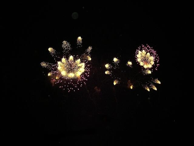 Feuerwerk in Herrenhausen: italienische Feuerblumen