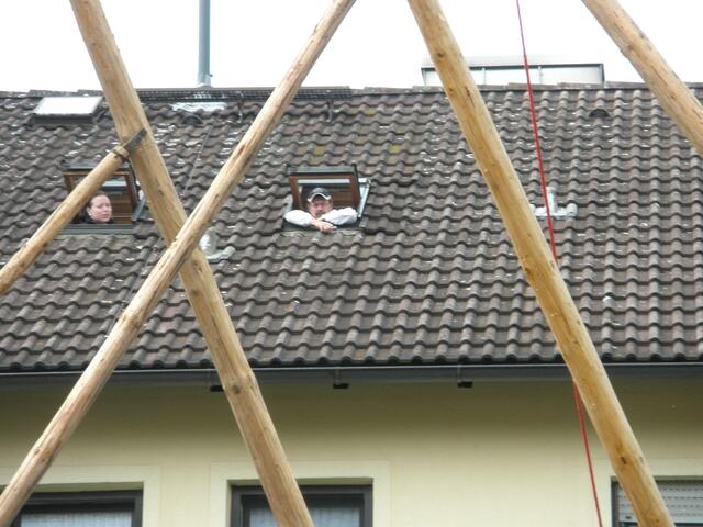 Zuschauer vom Nachbarhaus