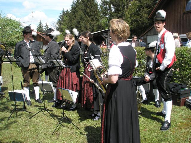 die Musik macht sich bereit