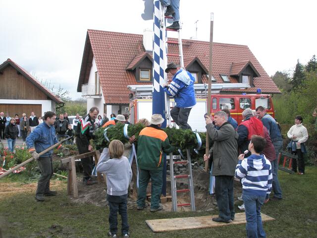 ....der Kranz kam wieder runter