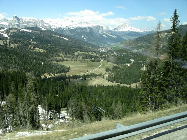 Blick vom Bus aus