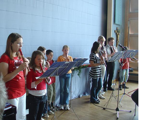 Die Flötengruppe flötet...