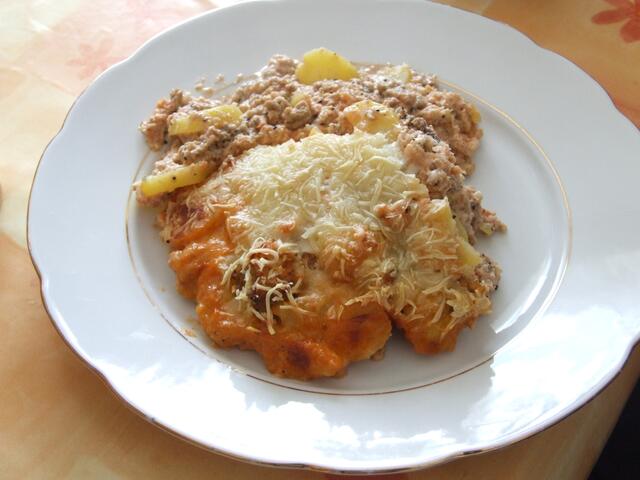 - natürlich mit Käse überbacken -