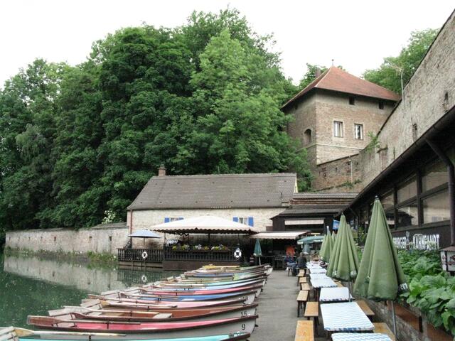 Blick auf Restaurant Kahnfahrt