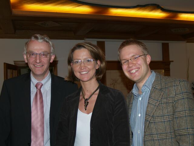 v.l. CSU-Stadtratsfraktionsführung Dr. Thomas Ermer, Stephanie Denzler, Stefan Baisch