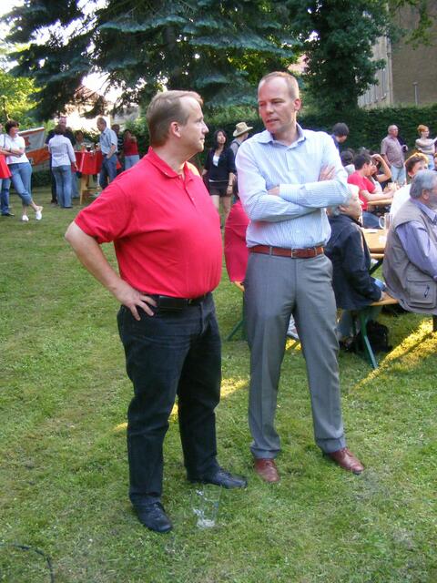 MdB Dr. Matthias Miersch im Gespräch mit dem Springer SPD Abtlg.-Vorsitzenden Reinhard Kitsch