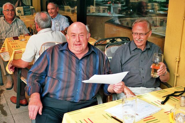 v. li. Dieter Benkard mit Schulkamerad Jürgen Brummer