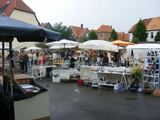 Blick auf die Stände