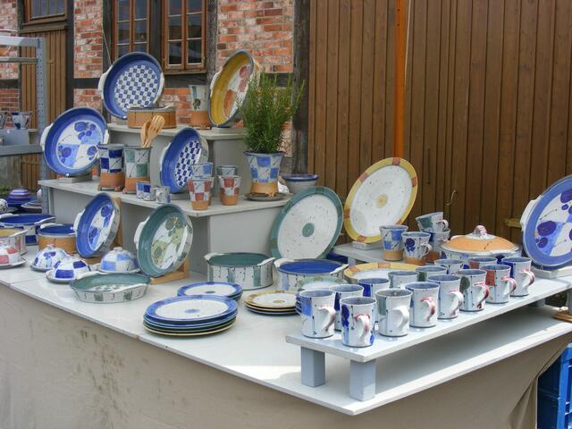 Küchenambiente in Blau-Weiß