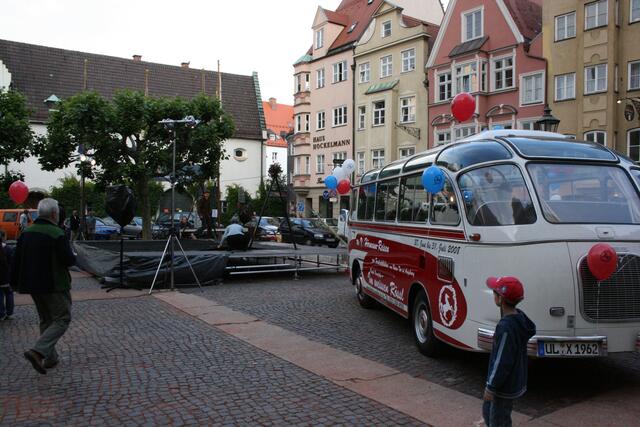 Auf dem Elias-Holl-Platz wird noch aufgebaut.