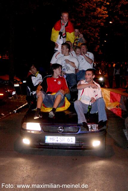 Einige Autos mussten an diesem Abend einiges über sich ergehen lassen.