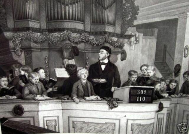 Friedensfeier auf dem Orgelchor von Otto Piltz