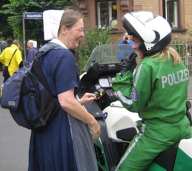 Nicht nur ein fröhlicher Zug, sondern auch nette Gespräche...
