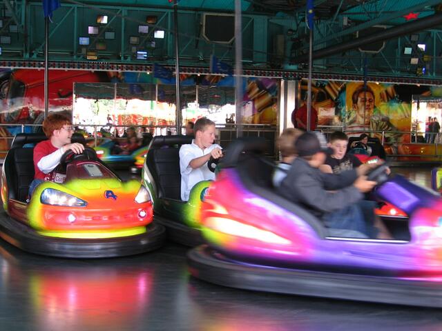 Action im Autoscooter
