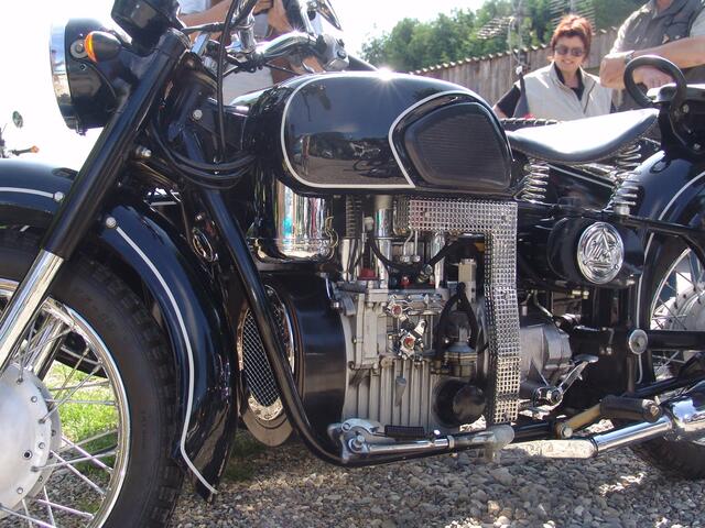2-Zylinder Dieselaggregat im Motorrad