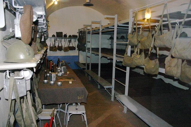 typischer Mannschaftsraum Schoenenbourg