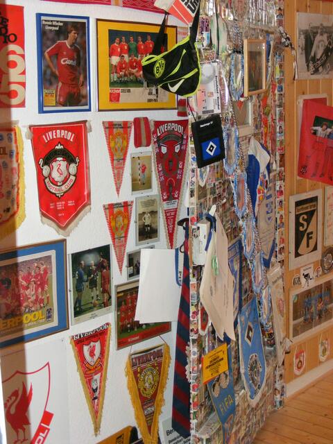 Fußball-Souvenirs en masse