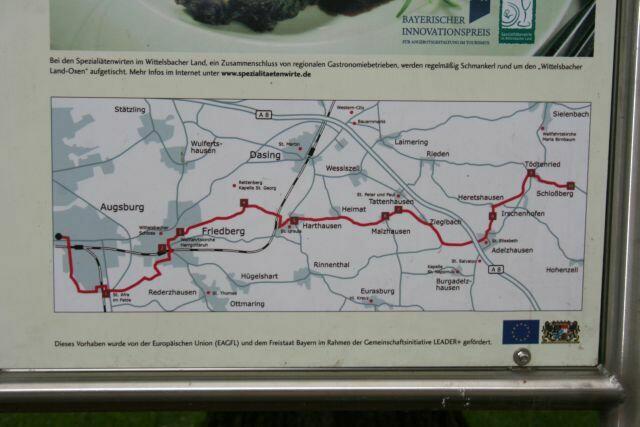 zunächst bis Dachau verläuft der Weg