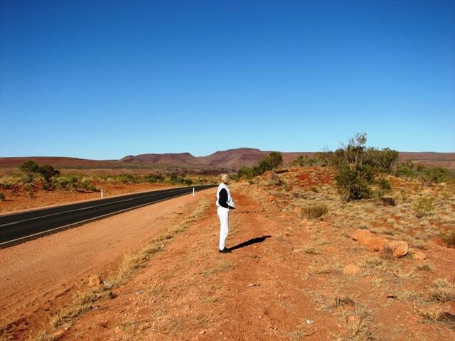 ... auf dem Weg zum Ayers Rock ...