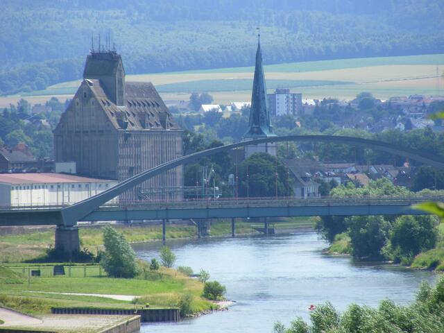 Holzminden mit Weserbrücke