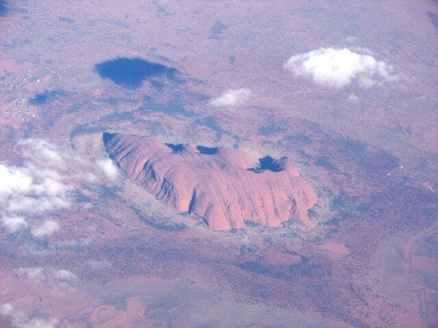 ... der heilige Berg aus 10.000 Meter Hoehe ...