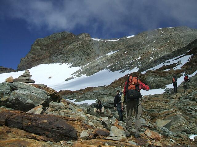 kurz unterhalb des Gipfels