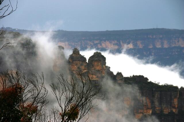 ... die drei Schwestern in Katoomba in den Blauen Bergen - immer wieder ein Erlebnis ...