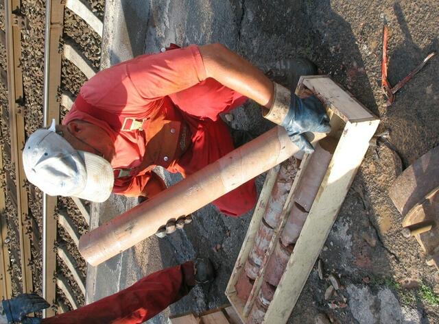 Ablegen eines Bohrkerns