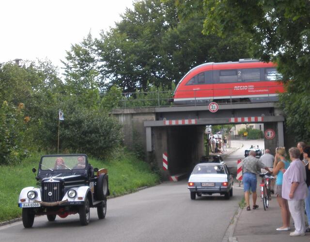 Da legte sogar die Kneipp-Lechfeld Bahn einen kurzen Halt ein