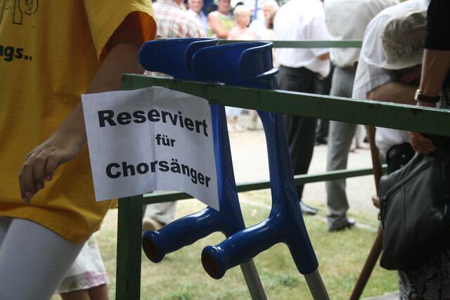 Chorleiterin Irmgard Gernert von Querbeet St. Sixtus Reisensburg war gehandicapt