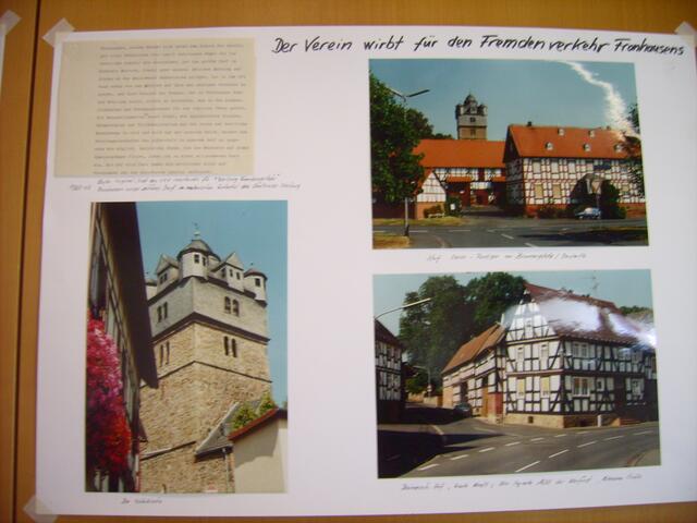 Ein Plakat zur ev. Wehrkirche und Fachwerk