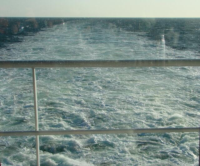 Maschinen stopp....ein letzter Blick auf die Fahrrinne