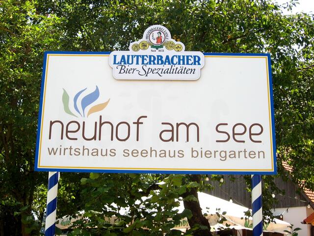 Biergarten NEUHOF am See, zwischen Gundelfingen und Günzburg