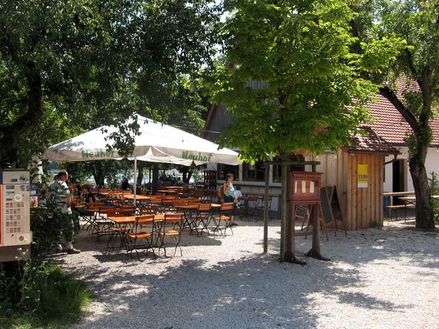 Biergarten NEUHOF am See, zwischen Gundelfingen und Günzburg