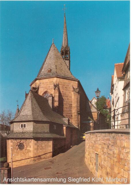 Blick auf die Schlimme Mauer, sie ist erneuert, die Treppe fehlt um 1980?