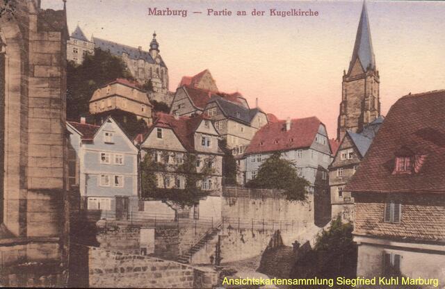 Blick auf die Schlimme Mauer in color; um 1915