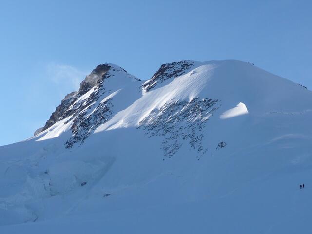 Die Dufourspitze, 4634 m, höchster Gipfel der Schweiz