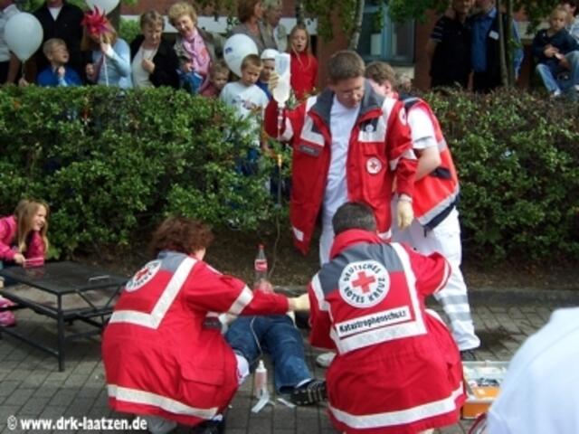 Einsatzübung 2 - Grillunfall - Patientenversorgung