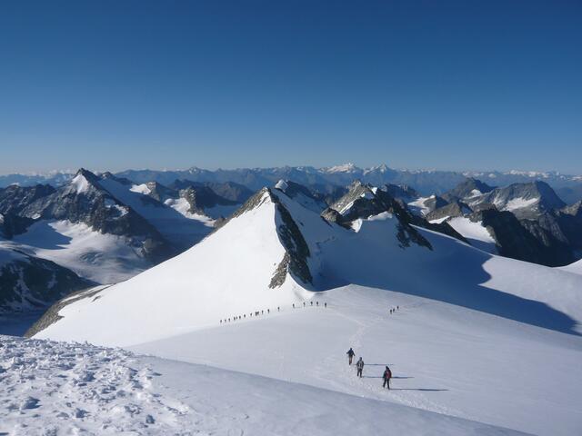 Kurz unterhalb des Gipfels