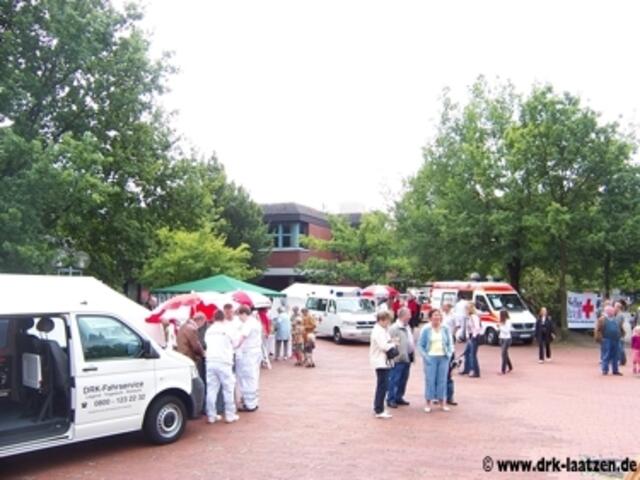 Der Stand der DRK-Stadtarbeitsgemeinschaft