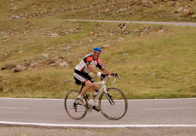 Manfred auf der Hochalpenstraße zum Timmelsjoch