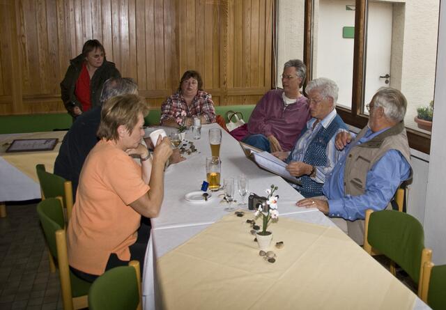 nette Unterhaltungen im Thermenrestaurent