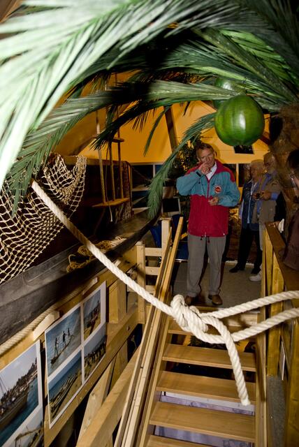 auf dem Weg zum Oberdeck