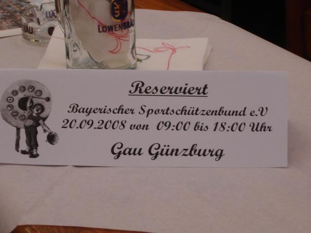 .. unsere Reservierung ..