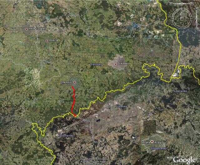 Die Strecke von "oben" | Foto: www.google.com