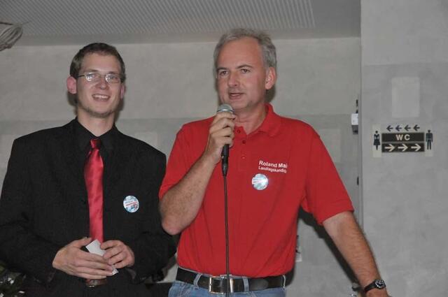Markus Wiesmeier beim Interview mit Roland Mair. | Foto: Jens Horstmeier