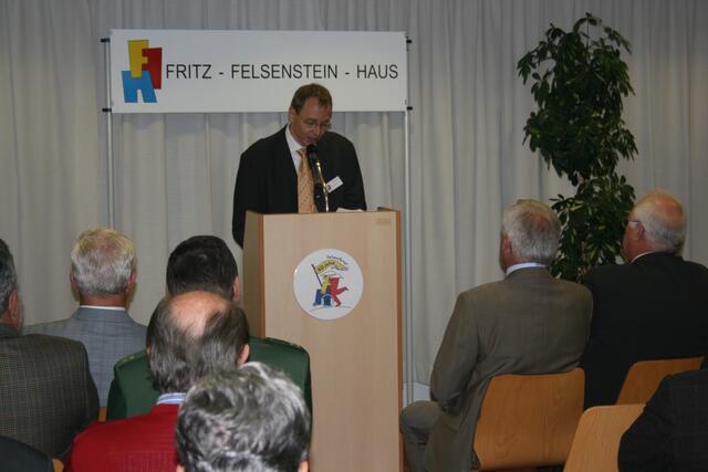 Gregor Becks Rede bei der Eröffnungsfeier der neuen Förderstätte