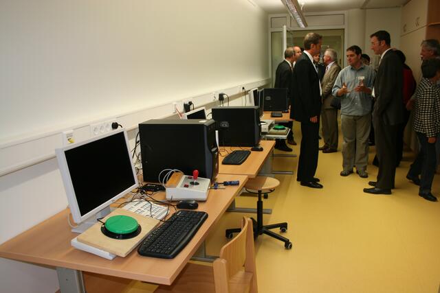 Der Computerraum der neuen Förderstätte