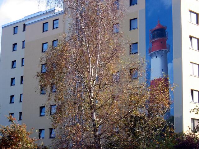 Hochhausgestaltung an der Küste